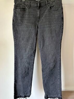 Lucky Brand Black Straight-Leg Cropped Jeans